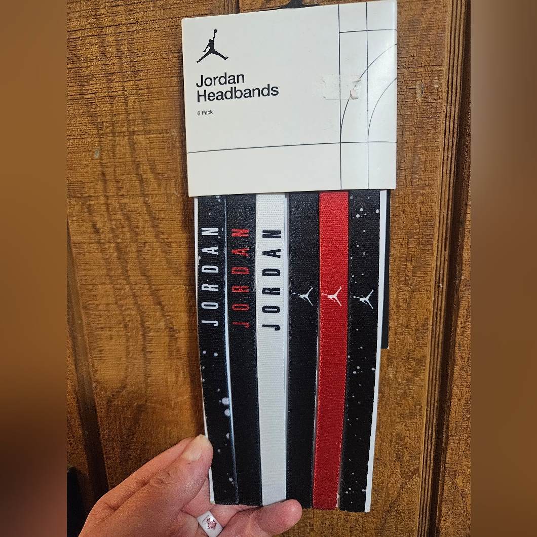 Jordan Elastic Headbands 6 Pk: New In Package: Os